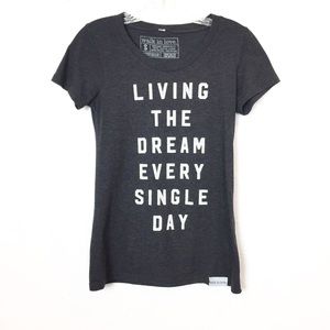 WALK IN LOVE Living the Dream Tee Black Small